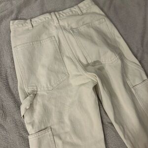 Brandy Melville carpenter jeans - cream white